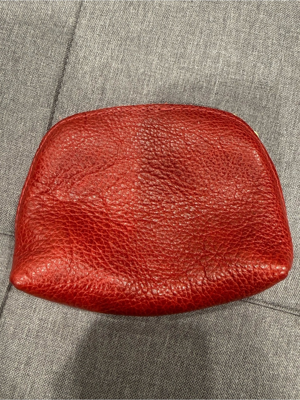Portland Leather CLASSIC Luna Pouch - Chili Red - Picture 7 of 8